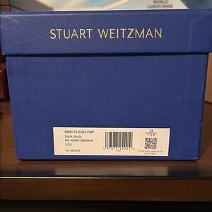 Stuart Weitzman Black Gabby 45 Block Pump